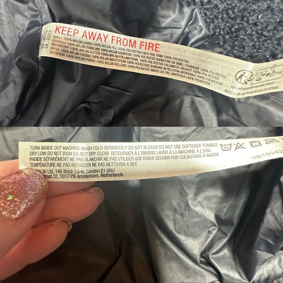 FINAL LAST CHANCE NWT FP Movement Vagabond Fleece Bomber Jacket royal purple s - Picture 15 of 16